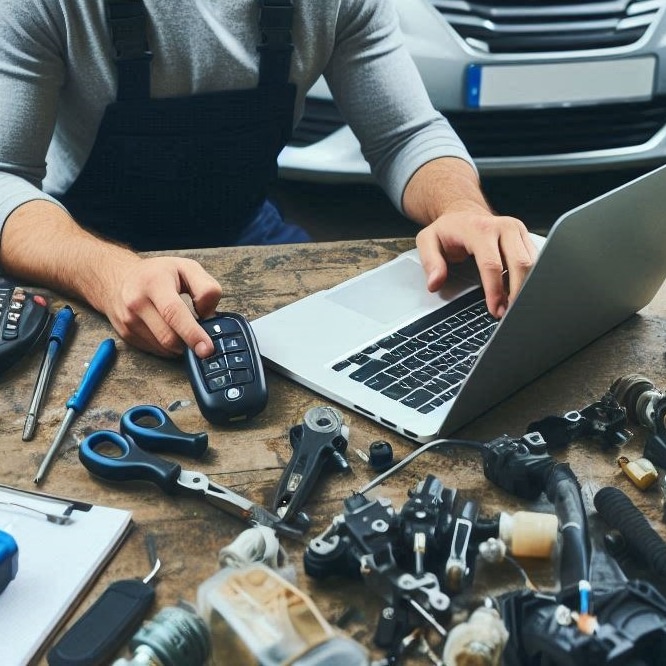 Auto locksmith job, July 2024